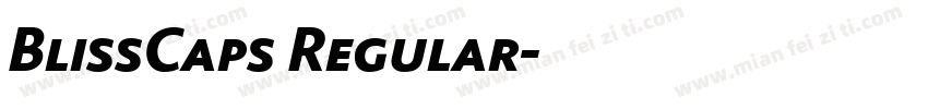 BlissCaps Regular字体转换